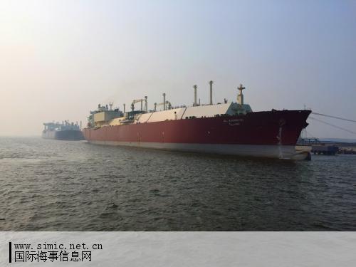 南疆LNG码头接卸首艘Q-flex型运输船_国际海