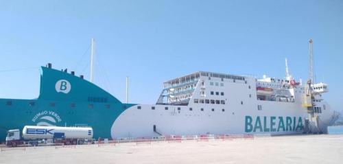 Balearia旗下渡轮实现首次LNG加注