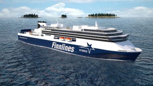 Finnlines: 首个混合型RoPax铺设龙骨